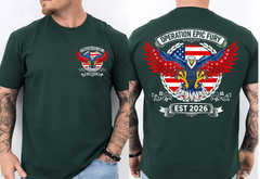 Operation Epic Fury Military Tactical Patriotic USA Graphic 2 Side T-Shirt