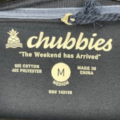 NEW Chubbies “Sky’s Out Thighs Out” T Shirt The No Brainer Mens M Cotton Blue