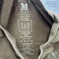 Gap Shirt Mens Medium Brown Bird Nature Graphic Crewneck Tagless Tee Cotton