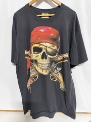 Vintage 90s THE MOUNTAIN SKULL & CROSSBONES PIRATE T-Shirt 2xL