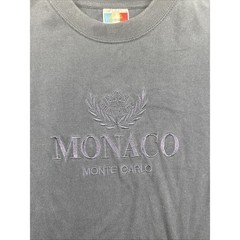 Vintage French Spirit Embroidered Monaco French Riviera T Shirt Men Size Small