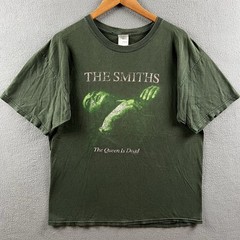 Vintage The Smiths Shirt Mens Large Green Faded The Queen Is Dead Morrissey Y2K