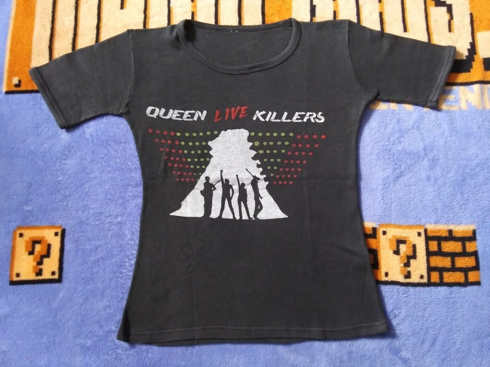 Vintage Rare 1970s Queen Band Live Killers 1979 Crazy Tour Concert Promo T-shirt