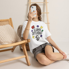 Lumi Studio Hand Drawn Fashion Pattern Graphic T-Shirt