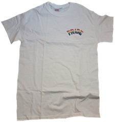LGBTQ Pride T-Shirts Embroidered LGBT Gay Rainbow Bar USA Shirt Second Irregular
