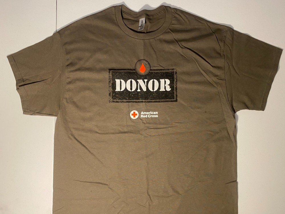 American Red Cross Blood Donor Blood Drop XL T-Shirt – Blood Donation Shirt