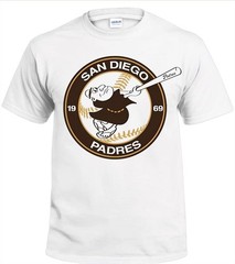 San Diego Padres White Men’s T-Shirt Small to 3X-Large