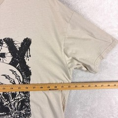 NOFX Tshirt Mens XL Beige Black Final Tour Skull Thrash Skate Punk Rock Band