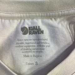 Fjallraven Kanken T-shirt Boston Chalk White Organic Cotton Unisex Small NWT