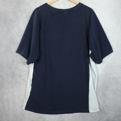 Avirex Shirt Mens XL Blue Colorblock Industry Standard Logo Graphic Tee Y2K