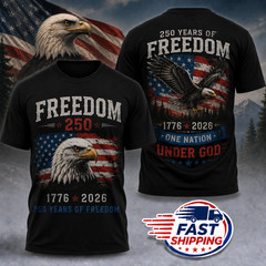 USA 250 Years Anniversary T-Shirt 1776-2026 Patriotic American Flag Tee (S-5XL)
