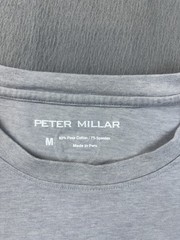 Tuckernuck Mens Gale Gray Tee Peter Millar Medium UPF 50 Short Sleeve Crewneck