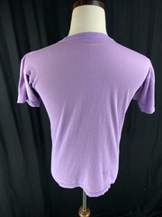 70s Vtg Paper Thin Colorado Tourist T-Shirt Tee Distressed Pikes Peak AOP Purple