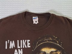Duck Dynasty I’m Like An Owl Dont Give Hoot Uncle Si Brown Cotton T-shirt Size M