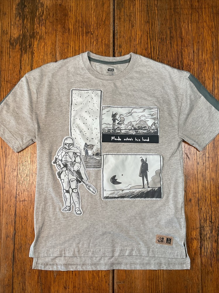 Star Wars The Mandalorian Concept Series Men’s S T-shirt Mando Extends His Hand