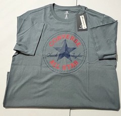 Converse Men SS Crew T-Shirt Tee “ALL STAR CHUCK TAYLOR PATCH EDITION”