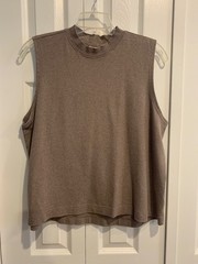 PACT Men’s Cool Stretch Tank Size XL Organic Cotton Taupe Sporty Sustainable