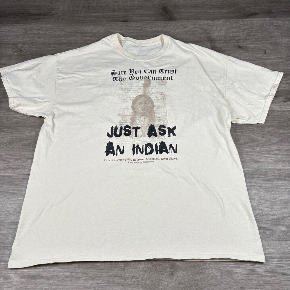 Sure You Can Trust the Government Just Ask an Indian Men’s T-Shirt Size Unknown