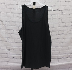 Knocker Men’s Small Solid Black Tank Top 100% Cotton Made in Bangladesh RN65914