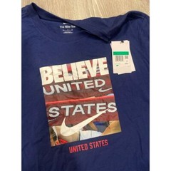 Men’s XL Nike Believe United States Patriotic Graphic T-Shirt Blue New with Tags