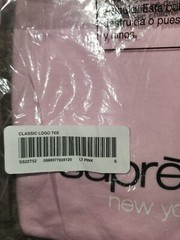 Supreme Classic Logo Tee Pink Size Small SS22