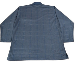 Long Sleeve Heavy Cotton Shirt Blue Mens ADAM Active Wear Large Made In Egypt