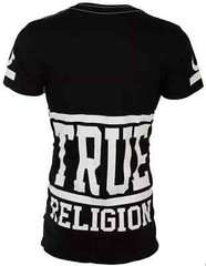 $95 TRUE RELIGION Black White STARTER Oversized Fit Designer Graphic T-shirt NWT