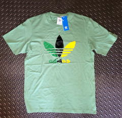 NEW MEN’S ADIDAS ORIGINALS MULTI COLOR TREFOIL SHIRT ~SIZE MEDIUM #IZ2571