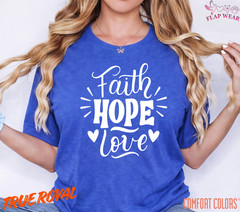 Unisex Retro Faith Hope T-Shirt, Men T shirt,Women T shirt Gift Religion Top