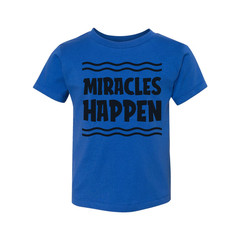 Unisex Christian T Shirt With Miracles Happen Graphic Design Inspirational Faith