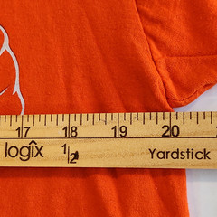 Jerzees Hi Densi-T Shirt Mens L Orange I’m Scary Without a Costume Graphic Print