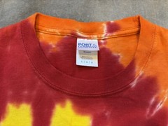 Vintage Y2K Pink Floyd Tie Dye Pigs On The Wing Band Shirt Port & Company Large