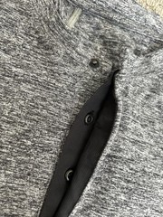 Lululemon Surge Long Sleeve Henley Space Dye Camo Black Dark Slate Size Small