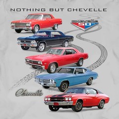 Joe Blow T’s Chevy Nothing But Chevelle Mens T-Shirt 1964 1966 1967 SS 396 1969