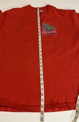 Vintage 90s Gecko Hawaii Graphic T Shirt Red Neon Lizard Logo Single Stitch XL