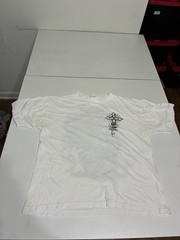 Jesus Crucifix Shirt XL White Religious Christian Streetwear SKater Grunge Y2K