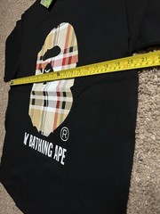 A Bathing Ape BAPE Men’s Black Ape Head Logo Graphic Crewneck T-Shirt Size M