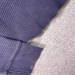 Vintage GAP Thermal Shirt Mens XL Navy Heavyweight Waffle Knit Y2K Grunge 90’s