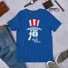 AMERICAN TOP 40 Radio Casey Kasem Graphic Tee Shirt Short-Sleeve Unisex T-Shirt