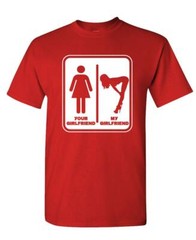 YOUR GIRLFRIEND vs MY GIRLFRIEND – Unisex Cotton T-Shirt Tee Shirt
