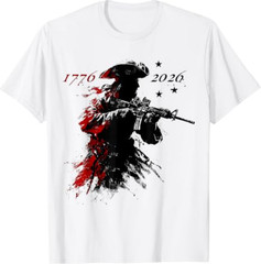 evolutionary Soldier US Flag USA 250th T-Shirt