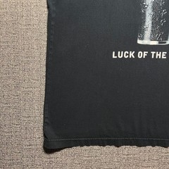 Guinness Beer T Shirt Mens Large Black Luck of the Irish Draught Graphic Tee