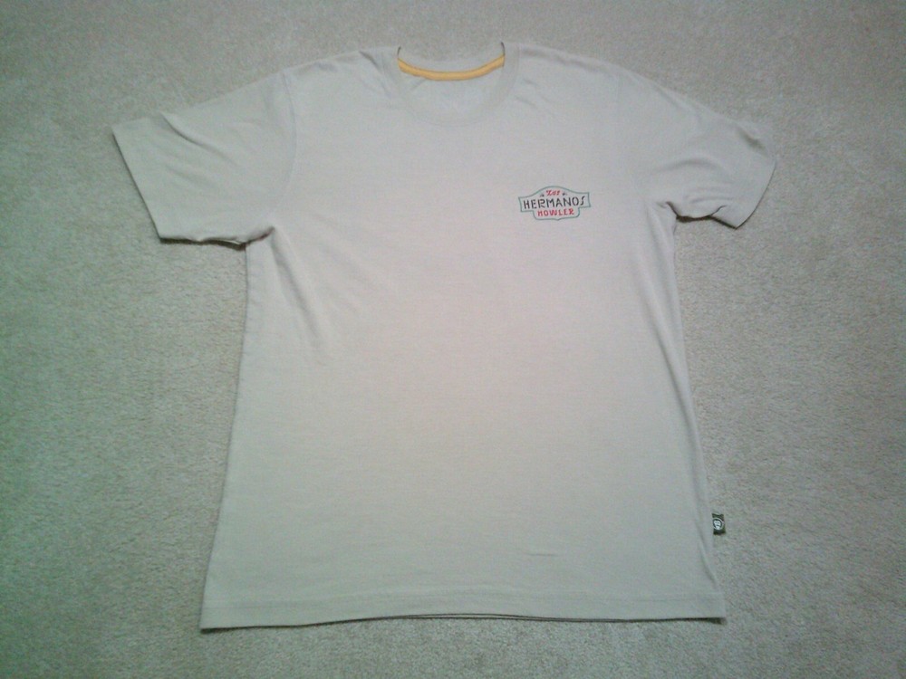 Howler Brothers T Shirt Mens Smal Beige Los Hermanos Double Sided