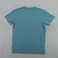 Tommy Bahama Shirt Mens Small Turquoise S/S Crew Neck Top Tee Stretch Cotton