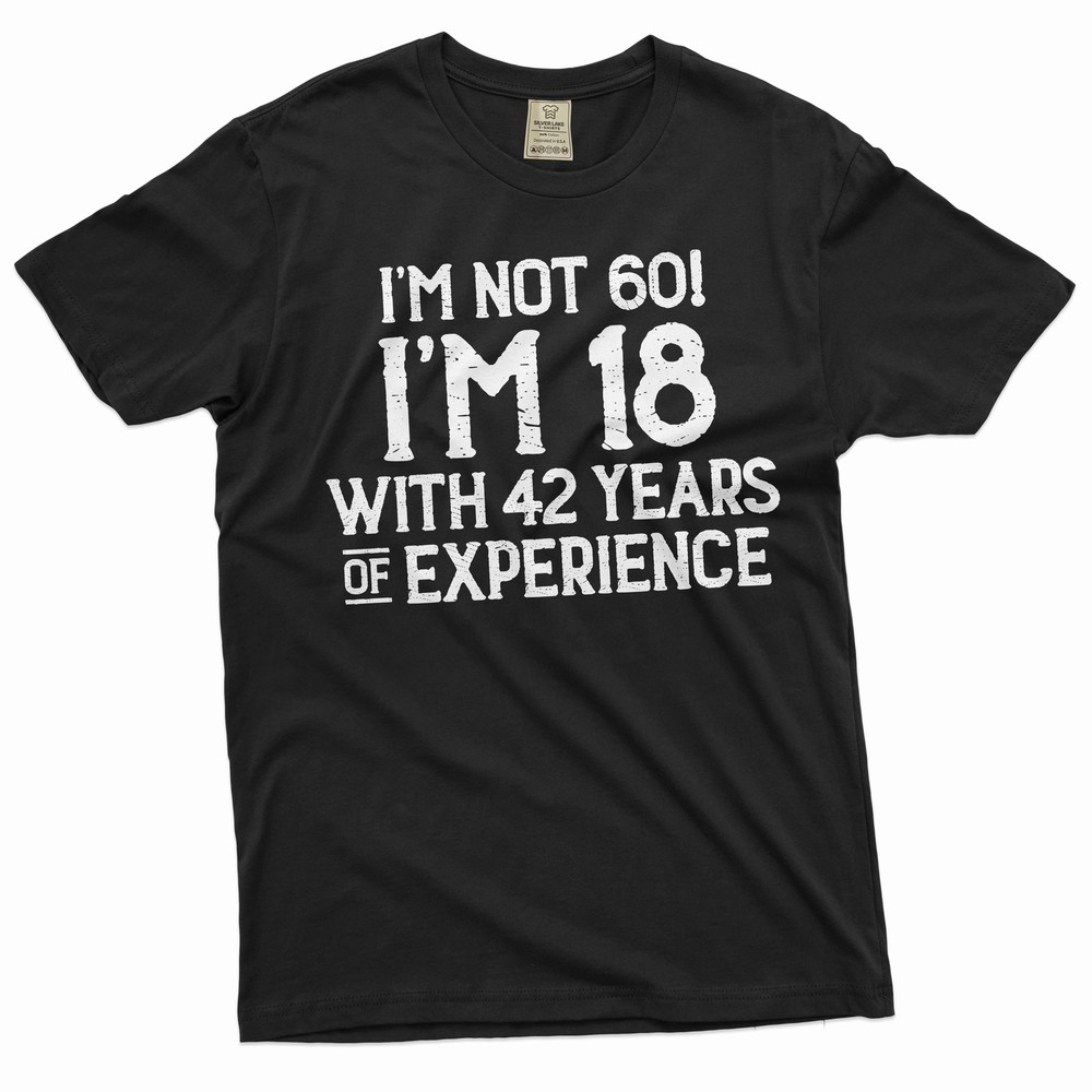 Men’s Funny 60 year anniversary T-shirt Papa Grandpa Dad Father’s day Gift Tee