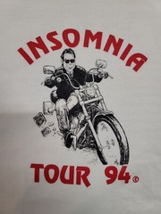 Vintage Stephen King Insomnia Tour 1994 Single Stitch Hanes Beefy-T XL RARE