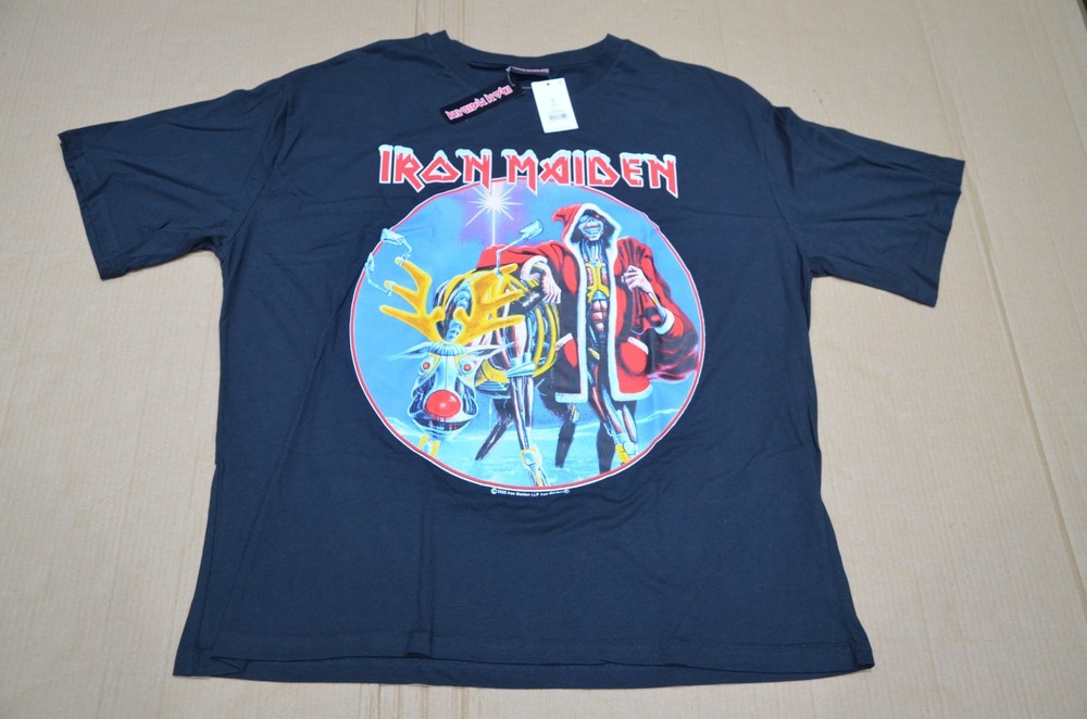 Iron Maiden Christmas Graphic T-Shirt 2XL XXL XX-Large Chest 48-507″ 122-127cm
