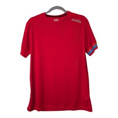 Diadora New Red T-Shirt Small Italian Soccer Casual Men’s Tee