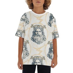 Short-sleeved t-shirt with a loose fit, easy to wear.