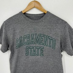 MV Sport Sacramento State Hornets Mens Small Gray Short Sleeve Graphic T-Shirt
